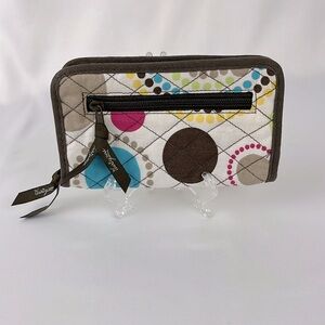 Thirty-One Soft Wallet Circle Dots Pattern